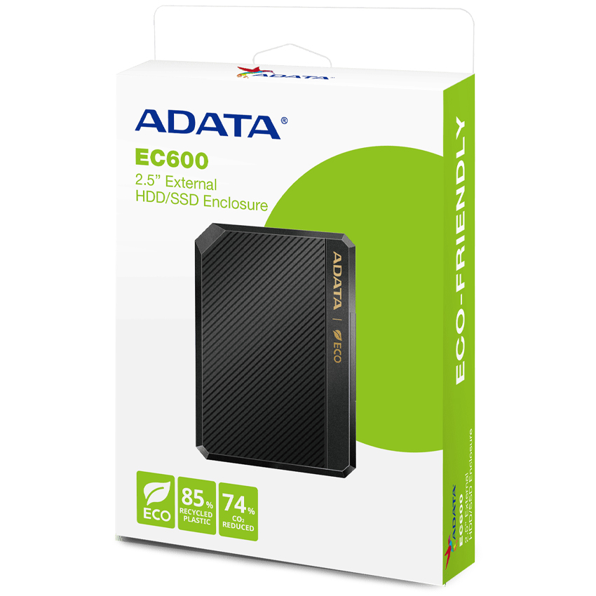 Carry Disk Ssd-Hdd 2.5 Adata Ec600 3.2 Negro